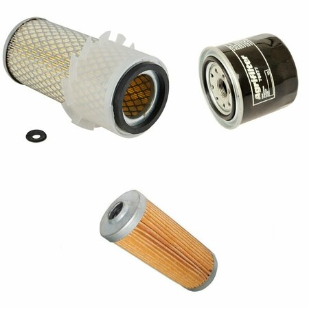 AIC REPLACEMENT PARTS New Filter Kit Air/Fuel/Oil Fits Yanmar Tractor YM220D YM2202 YM2202D YM226 86512886-FILTERKIT